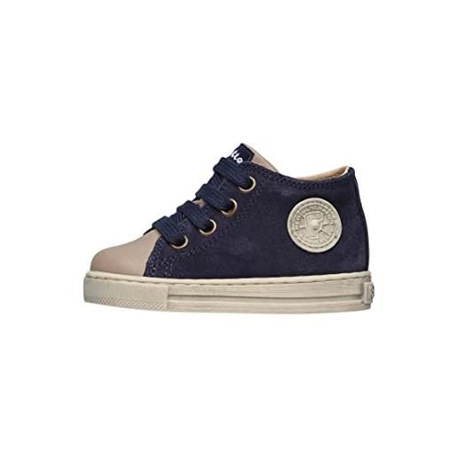 Falcotto magic-sneakers in pelle e suede navy 20