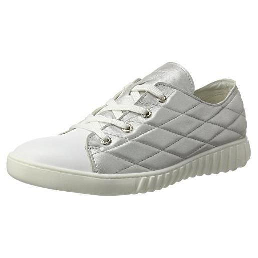 Marc Shoes fabiola, scarpe stringate derby donna, bianco metal white 222, 38 eu