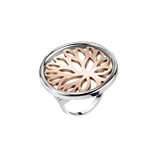 Morellato anello da donna, collezione loto, in acciaio - satd15016