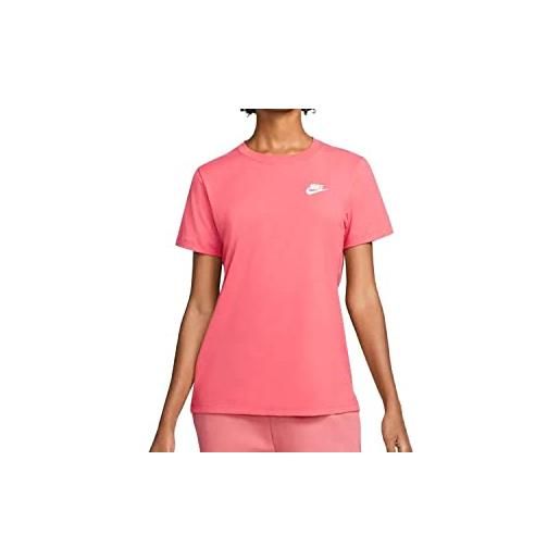 Nike nsw club maglia archaeo pink/white l