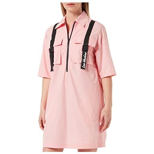 Love Moschino short sleeves dress vestito, rosa, 54 donna