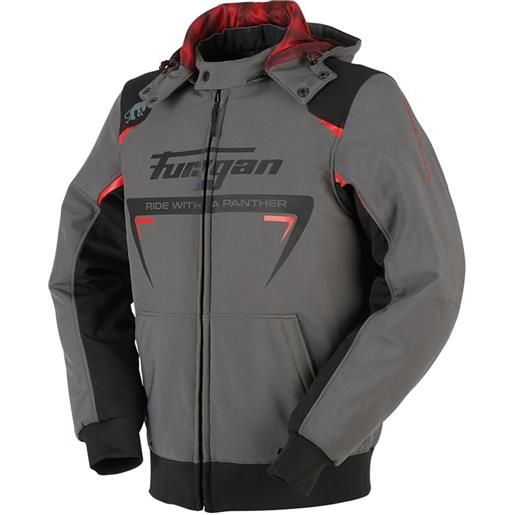FURYGAN - giacca sektor roadster dark grigio / nero / rosso