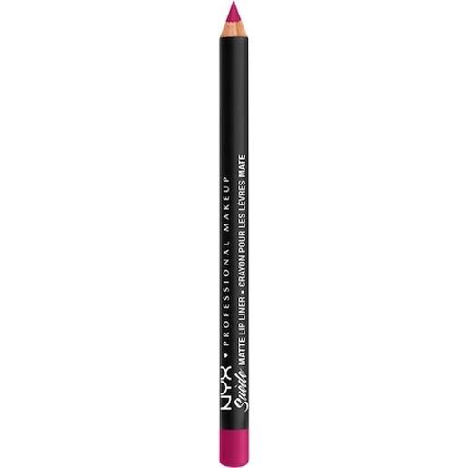 NYX Professional Makeup trucco delle labbra contour pencil suede matte lip liner fuchsia