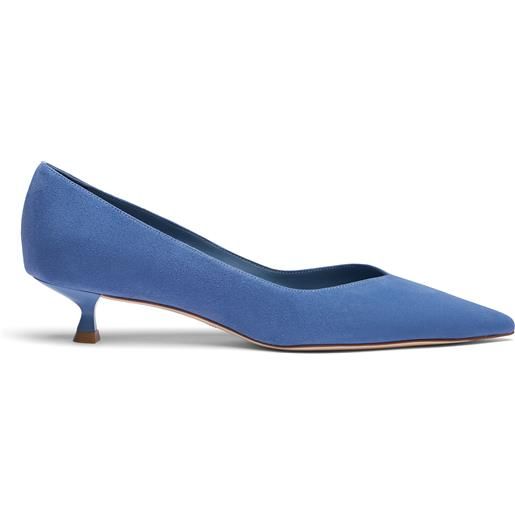 Stuart Weitzman eva 35 pump blue steel