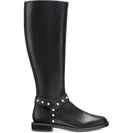 Stuart Weitzman pearl moto boot nero