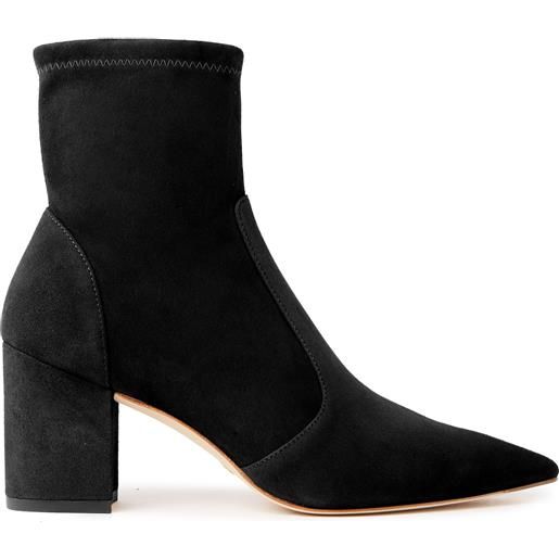 Stuart Weitzman stuart 75 block stretch bootie nero