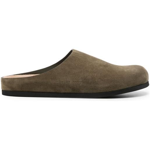Common Projects clogs con punta asimmetrica - verde