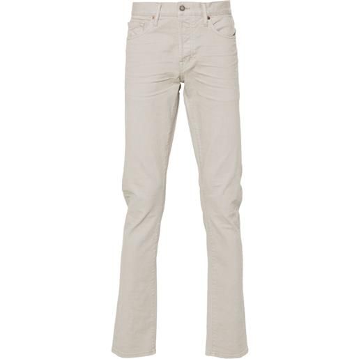 TOM FORD jeans slim a vita media - grigio