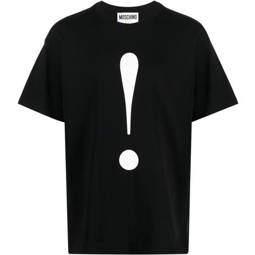 Moschino t-shirt girocollo - nero