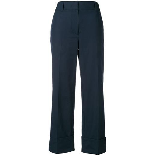 Prada pantaloni con risvolto - blu