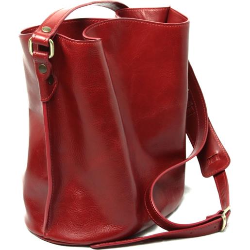 Old Angler Firenze borsa a tracolla in pelle - rosso