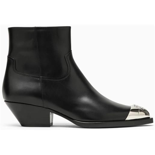Givenchy stivaletto western nero in pelle