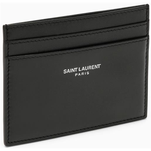 Saint Laurent portacarte nero in pelle