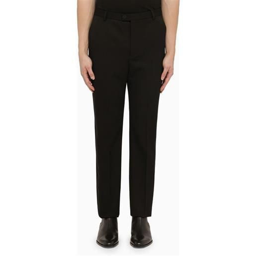 Saint Laurent pantalone nero in lana