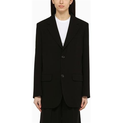 Ami Paris giacca monopetto nera in lana