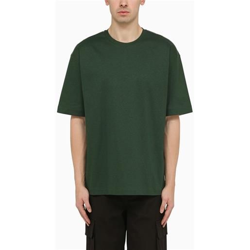 Burberry t-shirt verde scura in cotone
