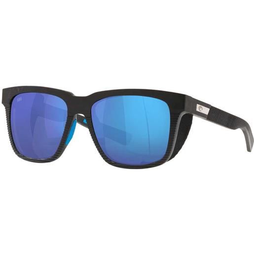 Costa pescador with side shield mirrored polarized sunglasses trasparente blue mirror 580g/cat3 donna