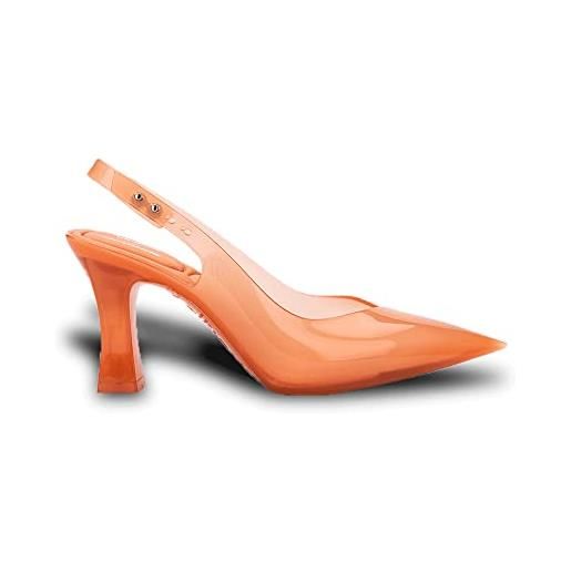 melissa slingback heel + larroude ac617 orange donna 41/42 eur, arancione, 41/41.5 eu