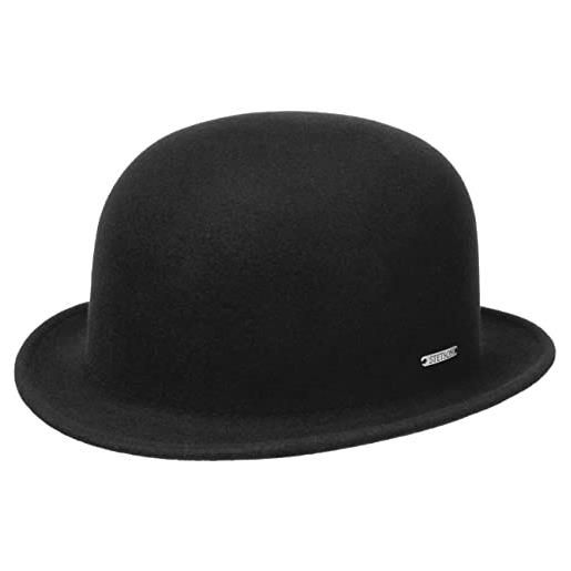 Stetson bombetta in lana classic uni uomo - cappello di feltro autunno/inverno - l (58-59 cm) nero
