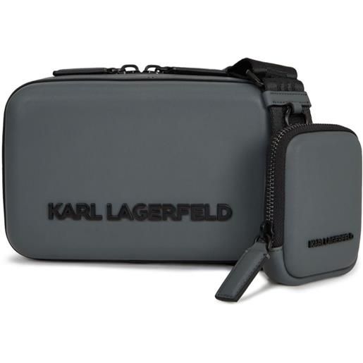 Karl Lagerfeld borsa a spalla k/kase media - grigio