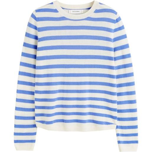 Chinti & Parker maglione a righe con applicazione - blu