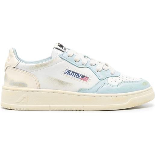 Autry sneakers con effetto vissuto - bianco