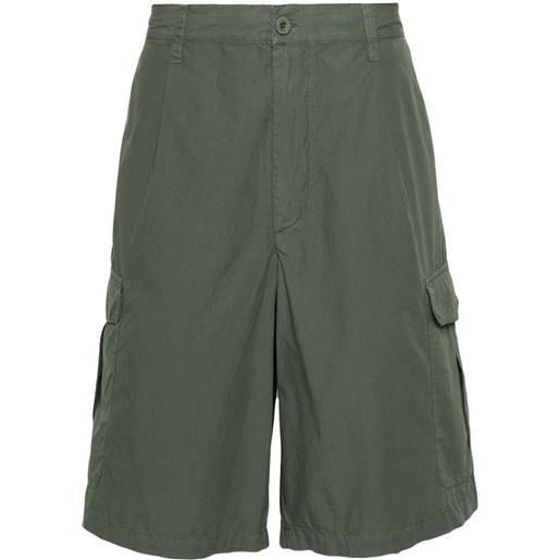 Emporio Armani shorts con pieghe - verde