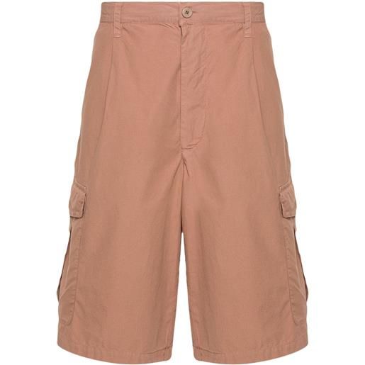 Emporio Armani shorts con pieghe - marrone