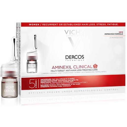 VICHY dercos aminexil fiale anticaduta donna - 21 fiale da 6ml