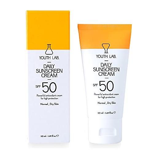 YOUTH LAB. daily sunscreen cream spf 50 normal dry skin 50ml