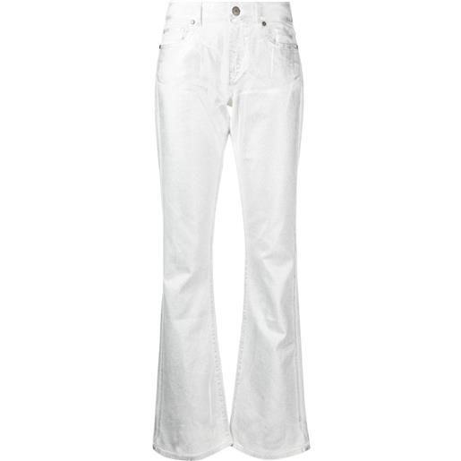 P.A.R.O.S.H. jeans a vita media svasati - bianco