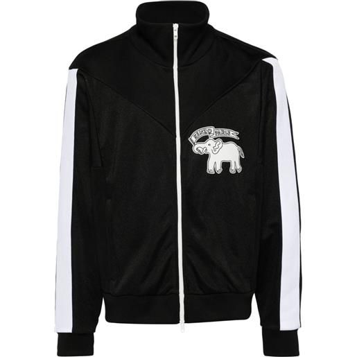 Kenzo giacca sportiva elephant flag - nero