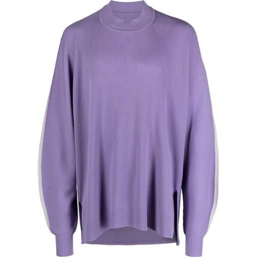 Homme Plissé Issey Miyake maglione a coste - viola