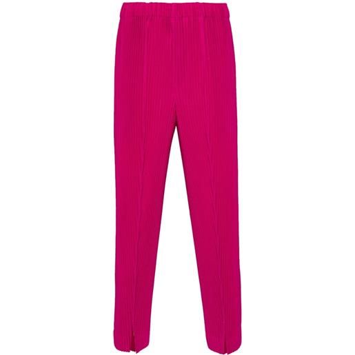 Homme Plissé Issey Miyake pantaloni con vita elasticizzata - rosa