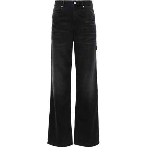 ISABEL MARANT jeans a gamba ampia bymara carpenter - nero