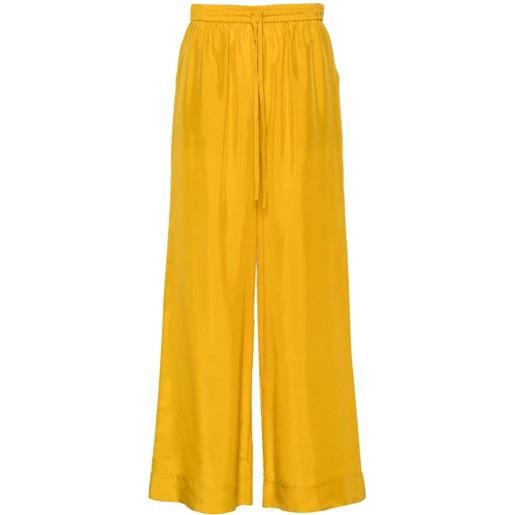 P.A.R.O.S.H. pantaloni a gamba ampia - giallo