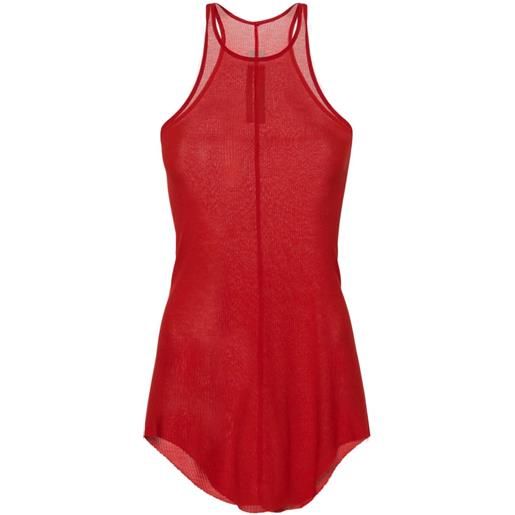 Rick Owens top a coste - rosso