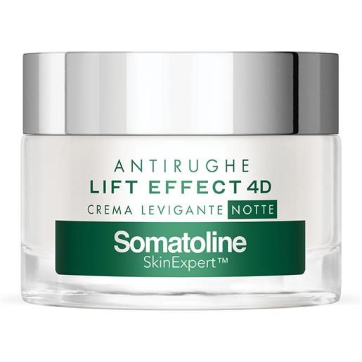 Somatoline skinexpert lift effect 4d crema levigante notte trattamento viso anti-età acido ialuronico 50ml