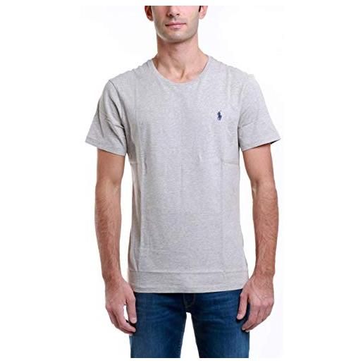 Polo Ralph Lauren t-shirt da tè, grigio (grey heather a0004), m uomo
