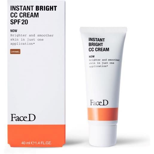 HCS Srl faced instant bright cc cream dark - crema correttrice del colore spf20 colore scuro - 40 ml