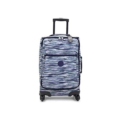 Kipling darcey, bagagli- bagaglio a mano donna, blu (brush stripes), taglia unica