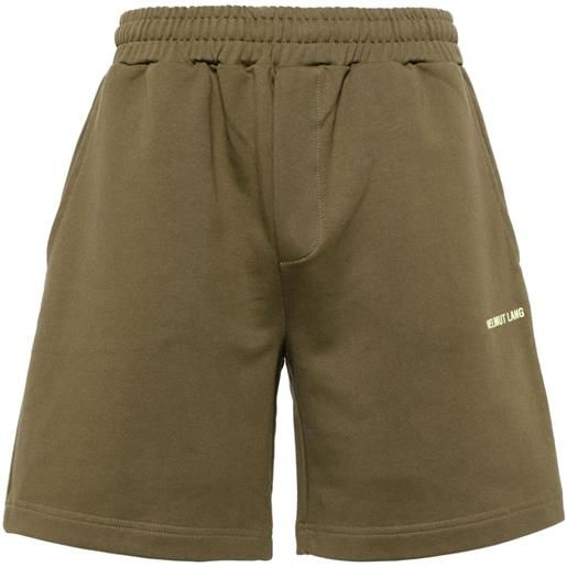 Helmut Lang shorts con stampa - verde
