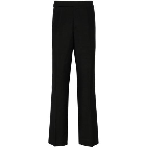 Lardini pantaloni con effetto jacquard - nero