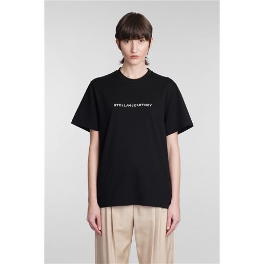 Stella McCartney t-shirt in cotone nero