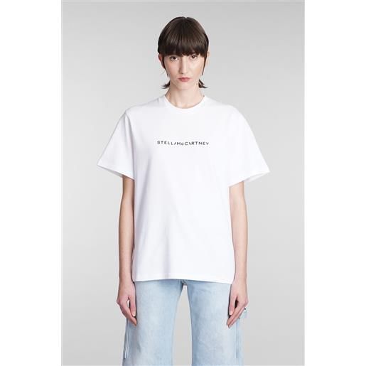 Stella McCartney t-shirt in cotone bianco