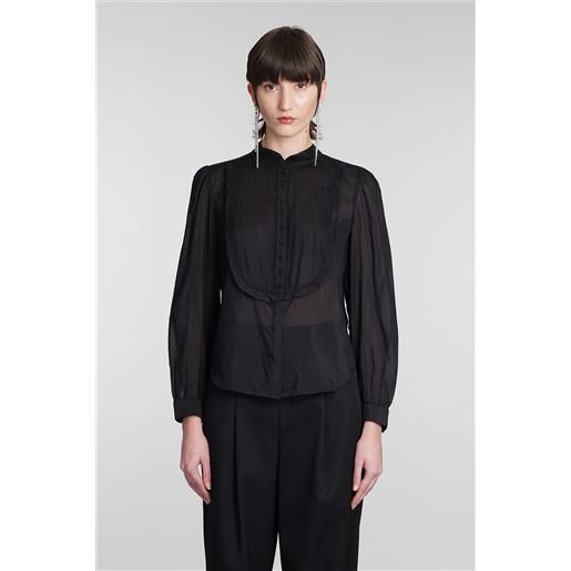 Isabel Marant camicia balesa in cotone nero