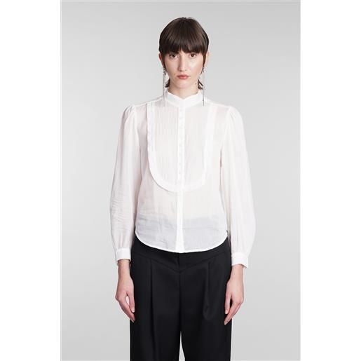 Isabel Marant camicia balesa in cotone bianco
