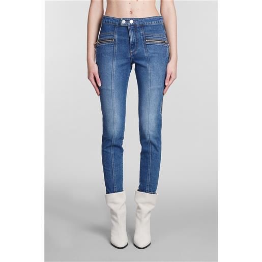 Isabel Marant jeans prezi in cotone blu