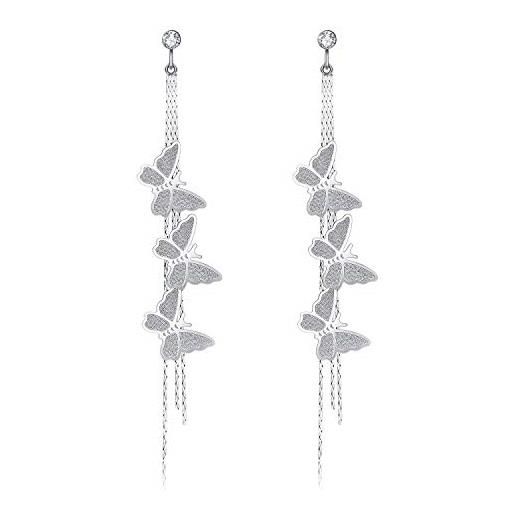 Kruckel sparkling butterfly stud earrings - 7029017