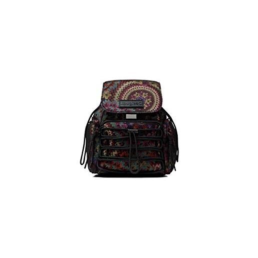 Desigual fabric backpack medium, zaino medio donna, colore: rosso, m